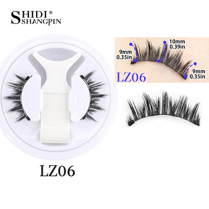 1/2pair Magnetic Eyelashes Handmade Faux Mink Lashes Natural Magnetic False Eyelashes Reusable Magnetic Eyelashes Tweezers Set