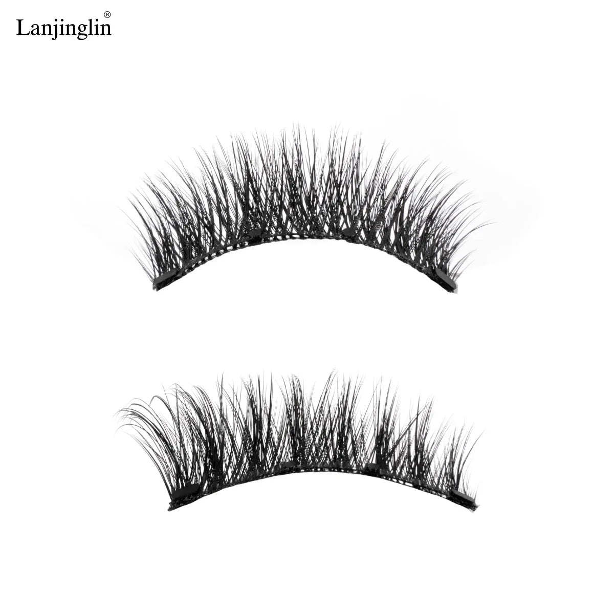 1/2pair Magnetic Eyelashes Handmade Faux Mink Lashes Natural Magnetic False Eyelashes Reusable Magnetic Eyelashes Tweezers Set