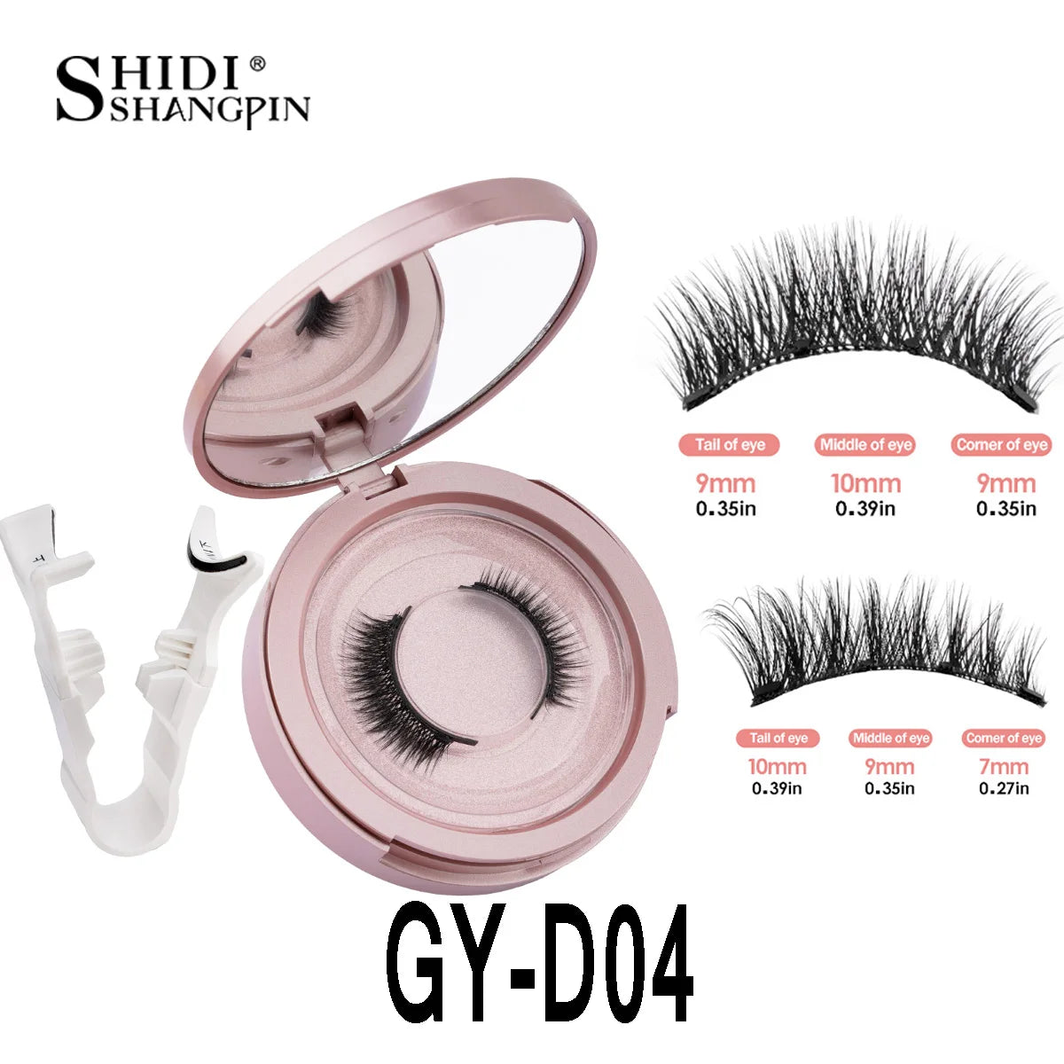 1/2pair Magnetic Eyelashes Handmade Faux Mink Lashes Natural Magnetic False Eyelashes Reusable Magnetic Eyelashes Tweezers Set