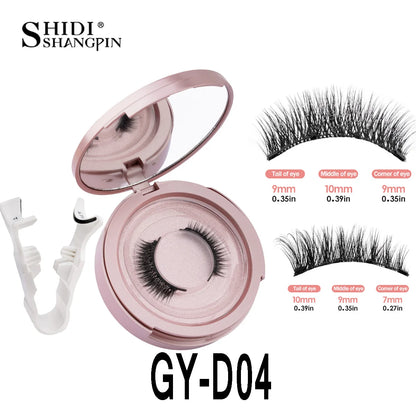 1/2pair Magnetic Eyelashes Handmade Faux Mink Lashes Natural Magnetic False Eyelashes Reusable Magnetic Eyelashes Tweezers Set